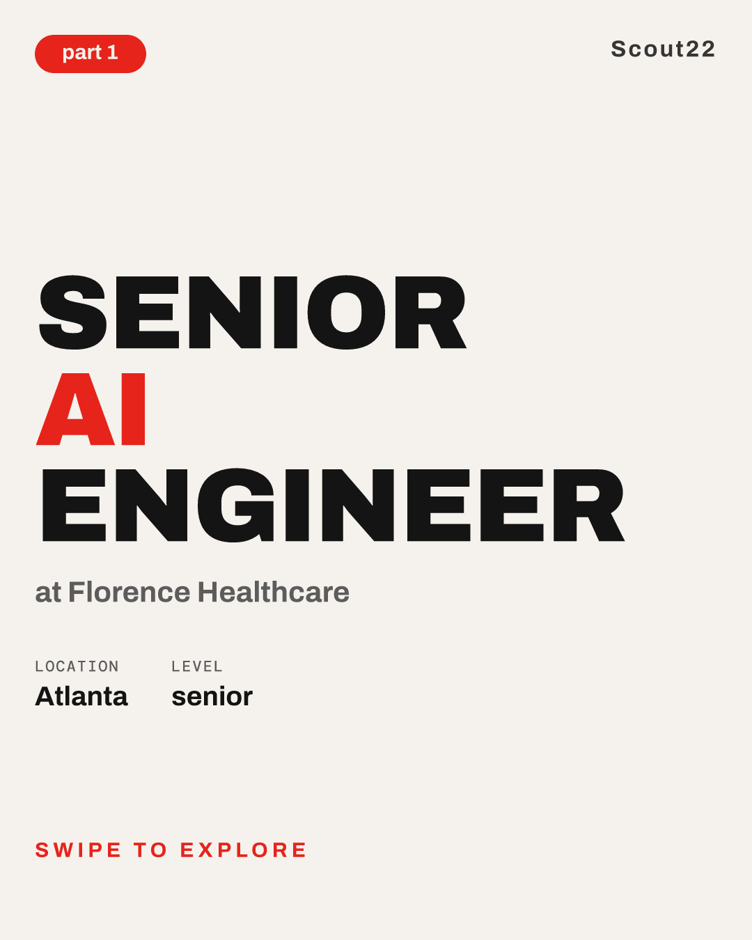 Senior AI Engineer at Florence Healthcare