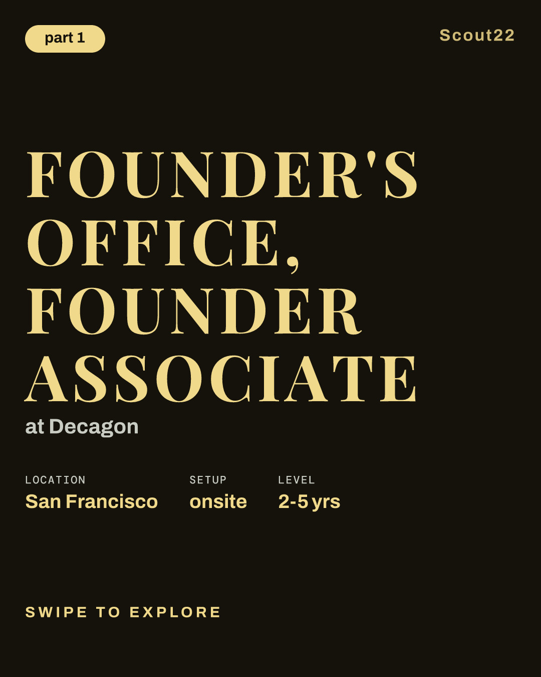 Founder's Office, Founder Associate at Decagon