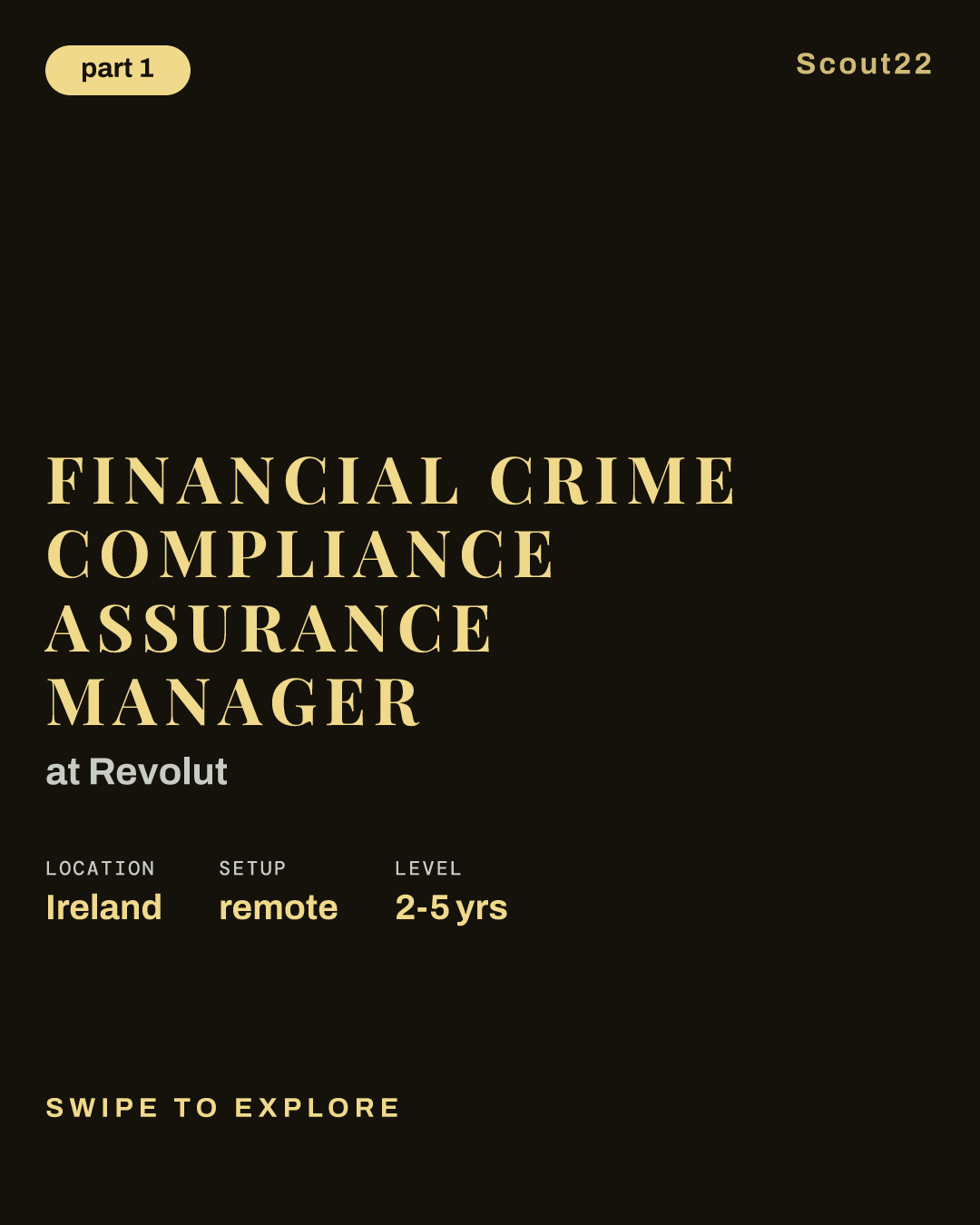 Financial Crime Compliance Assurance Manager at Revolut