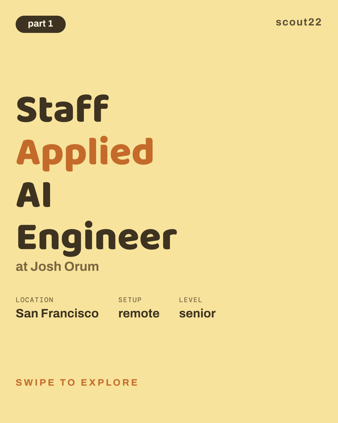 Staff Applied AI Engineer at Josh Orum