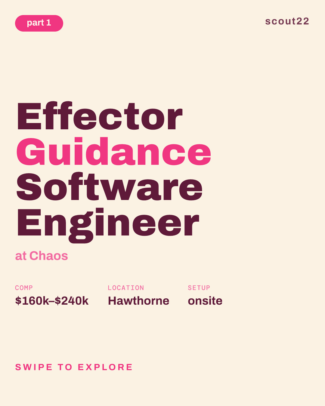Effector Guidance Software Engineer at Chaos