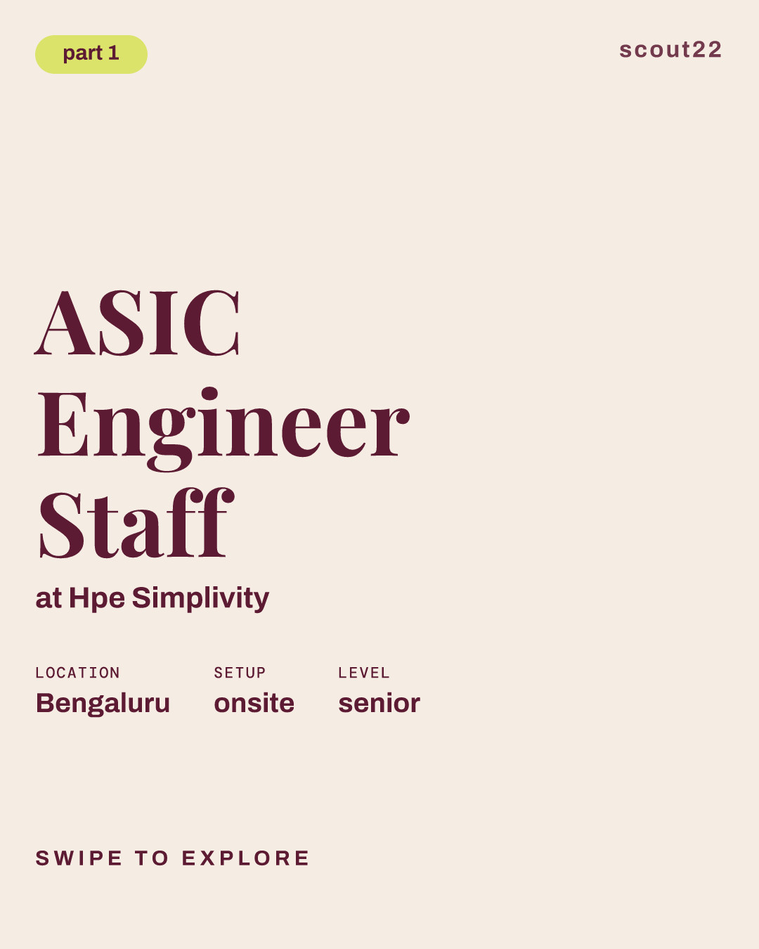 ASIC Engineer Staff at Hpe Simplivity
