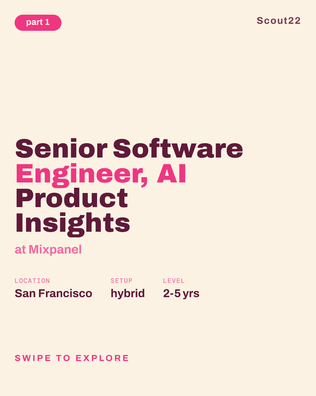 Senior Software Engineer, AI Product Insights at Mixpanel