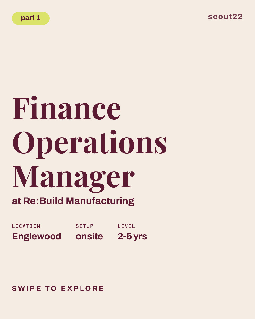 Finance Operations Manager at Re:Build Manufacturing