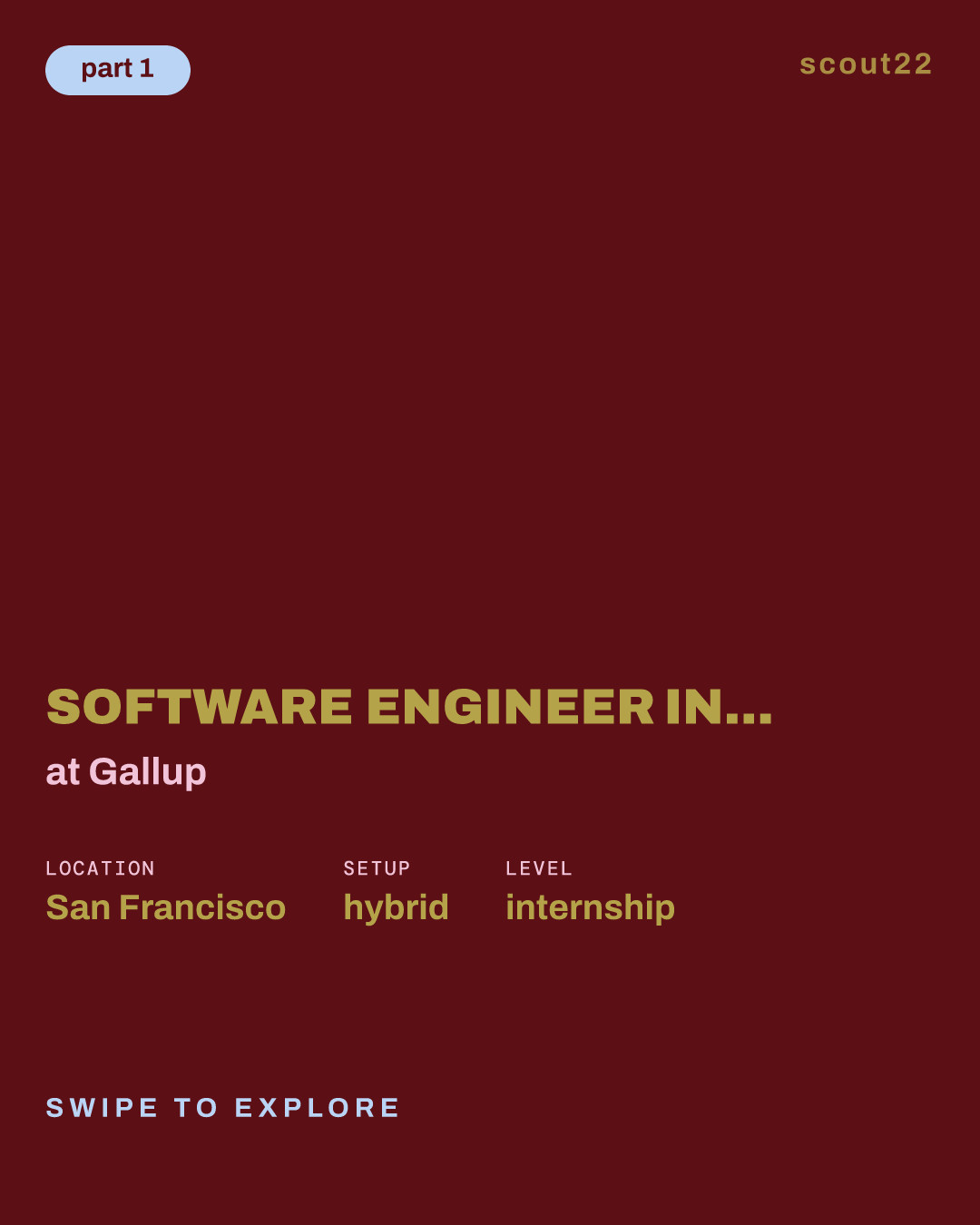 Software Engineer Intern — Summer 2027 at Gallup