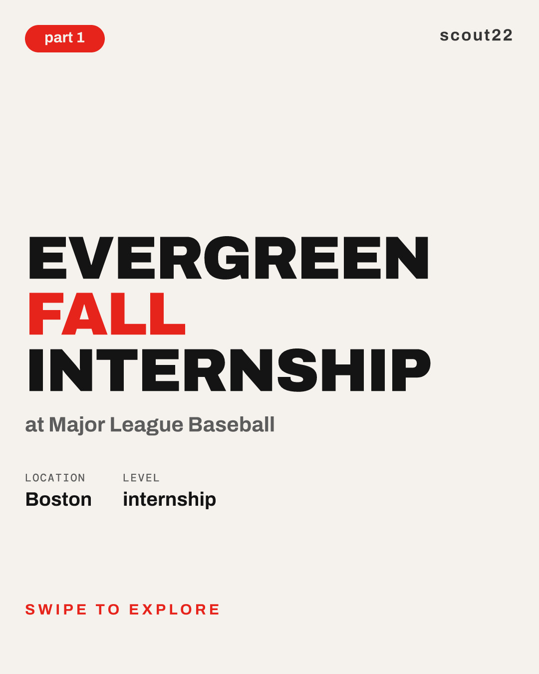 Evergreen Fall Internship at Major League Baseball