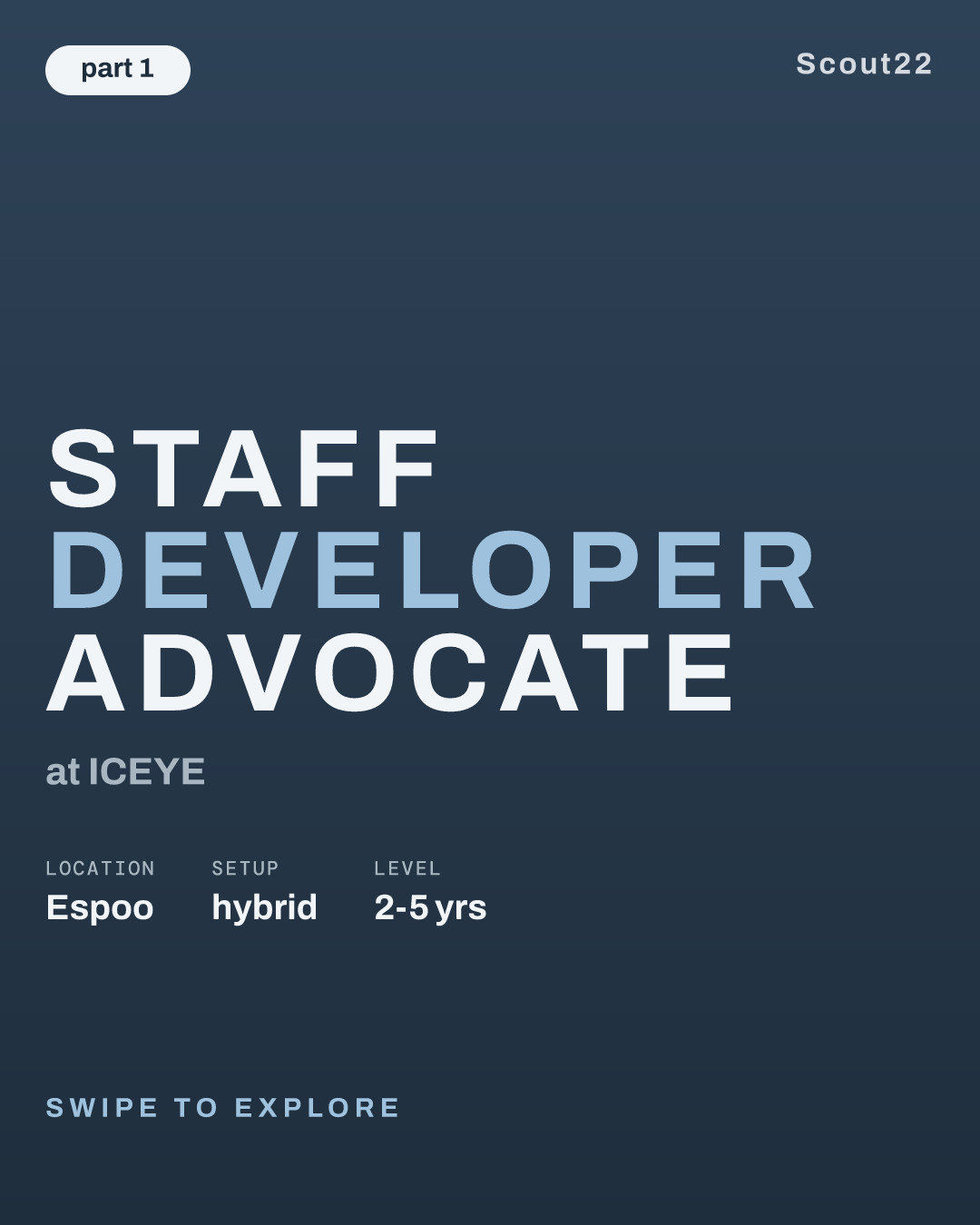 Staff Developer Advocate at ICEYE