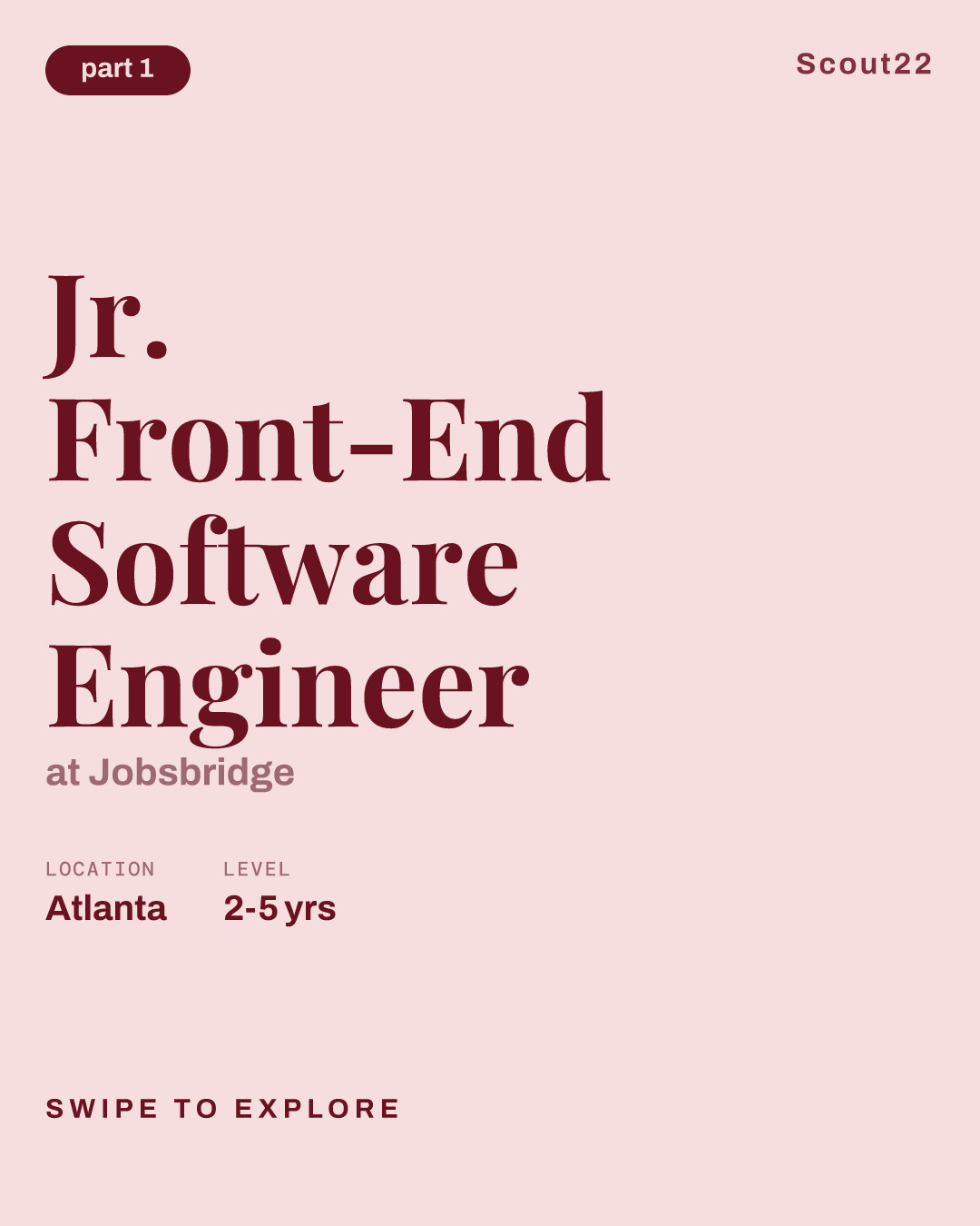 Jr. Front-End Software Engineer at Jobsbridge