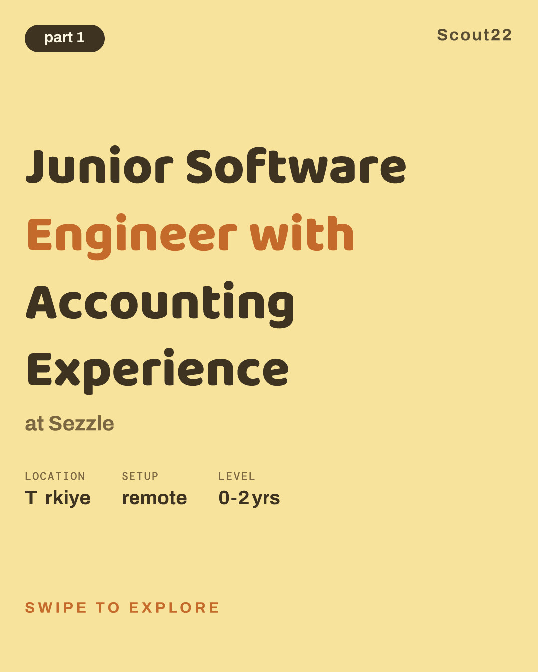 Junior Software Engineer with Accounting Experience at Sezzle