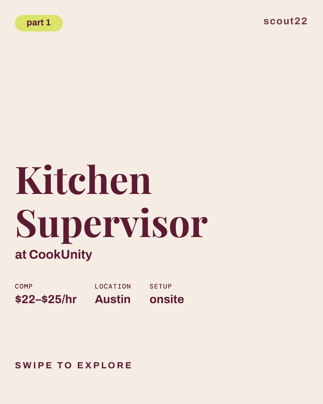 Kitchen Supervisor at CookUnity