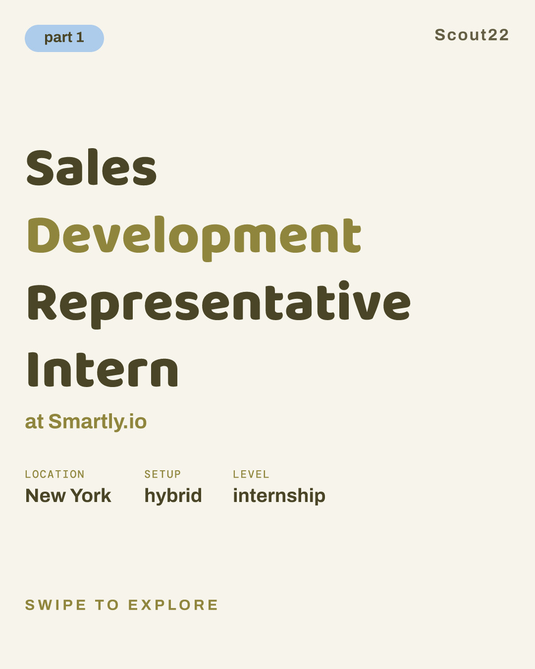 Sales Development Representative Intern at Smartly.io