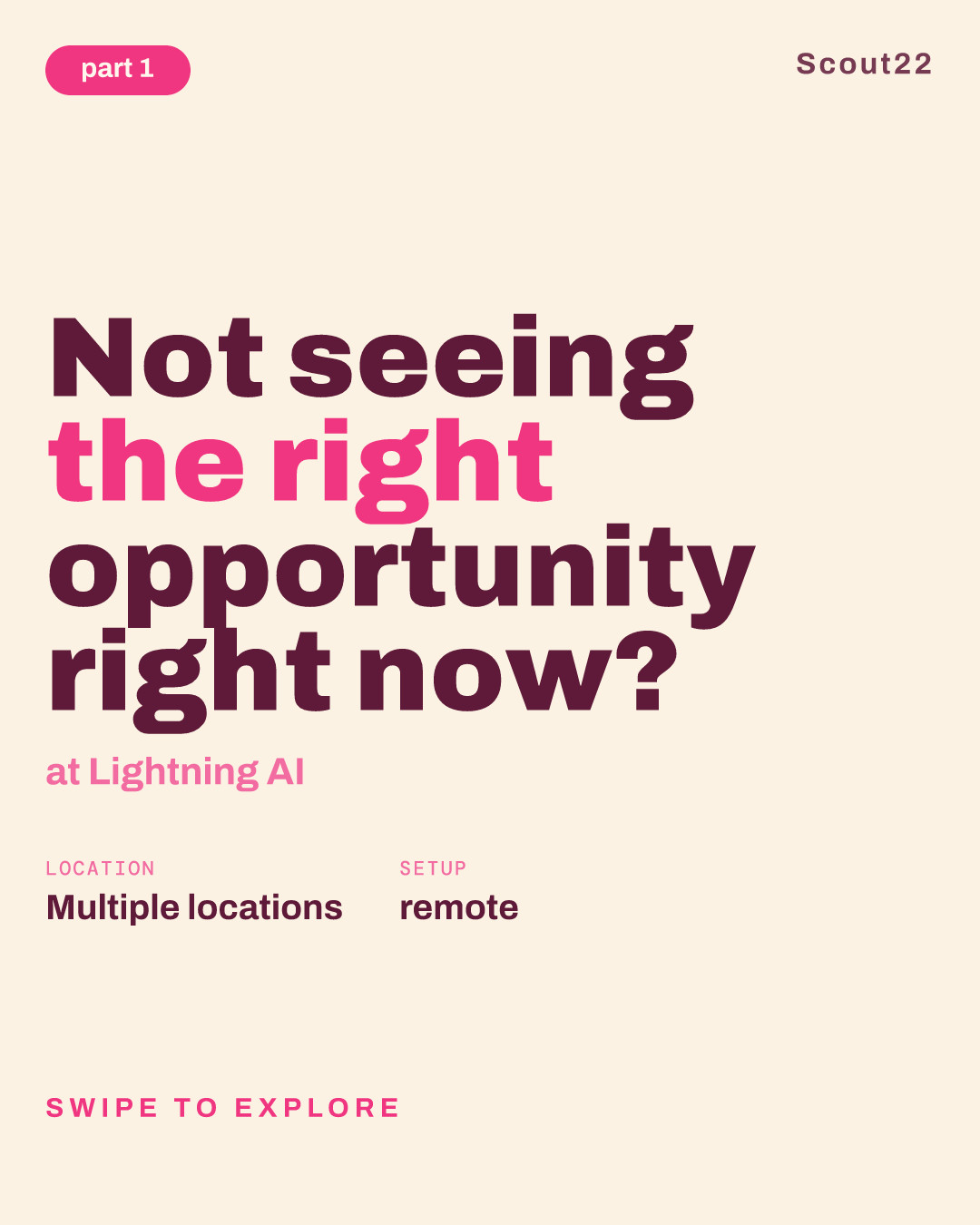 Not seeing the right opportunity right now? at Lightning AI