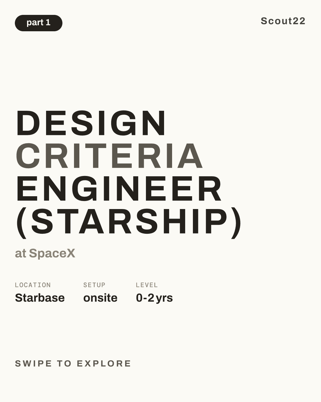 Design Criteria Engineer (Starship) at SpaceX