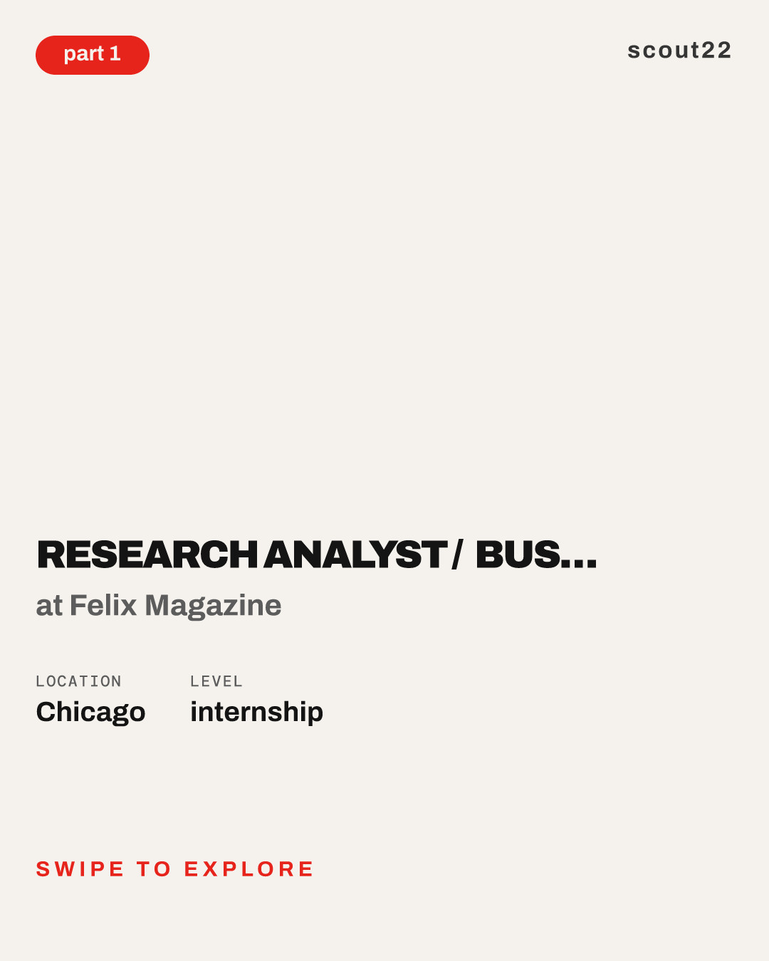 Research Analyst / Business strategist intern at Felix Magazine