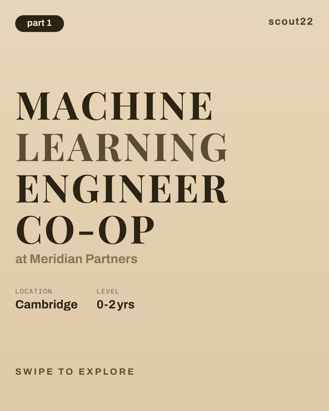 Machine Learning Engineer Co-op at Meridian Partners