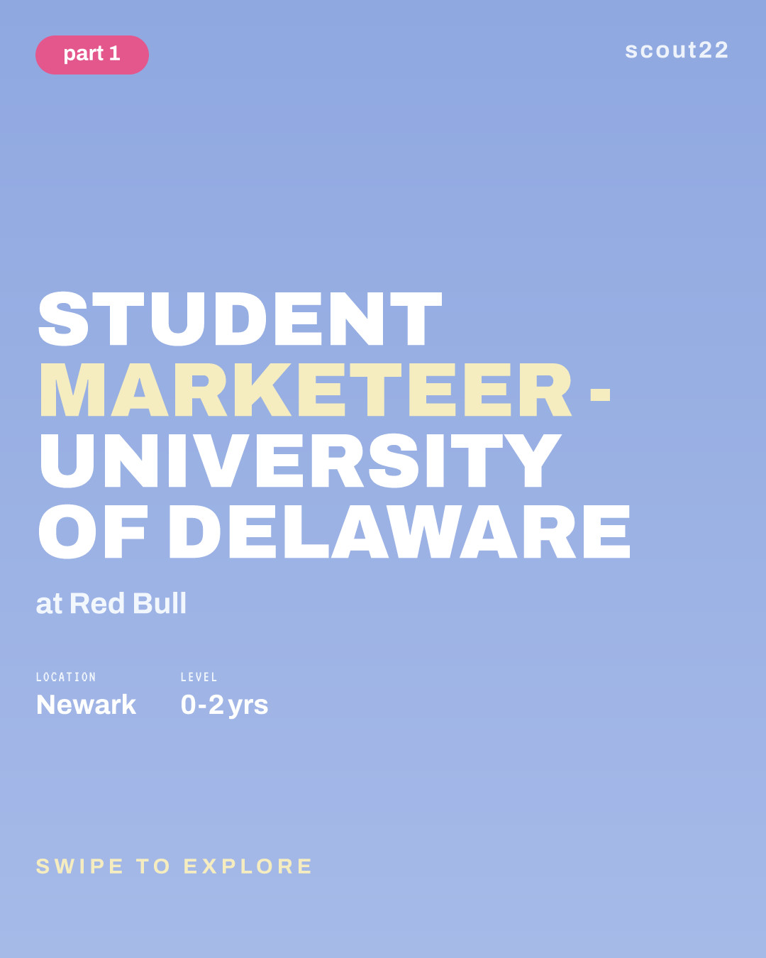 Student Marketeer - University of Delaware at Red Bull