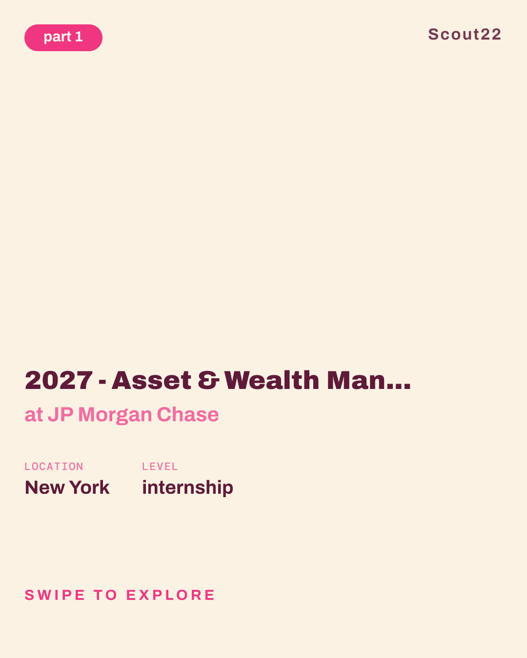 2027 - Asset & Wealth Management - Global Private Bank Advisor Program (Summer Analyst) - Global Families Group at JP Morgan Chase