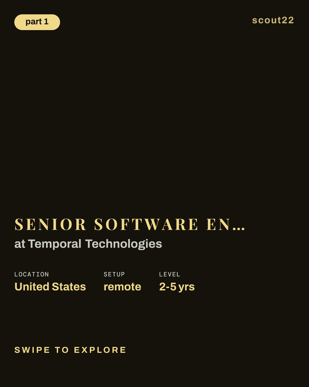 Senior Software Engineer, AI Developer Experience at Temporal Technologies