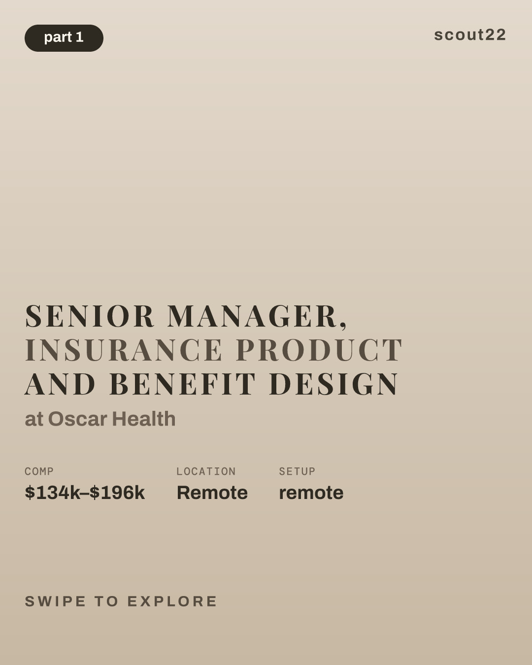 Senior Manager, Insurance Product and Benefit Design at Oscar Health