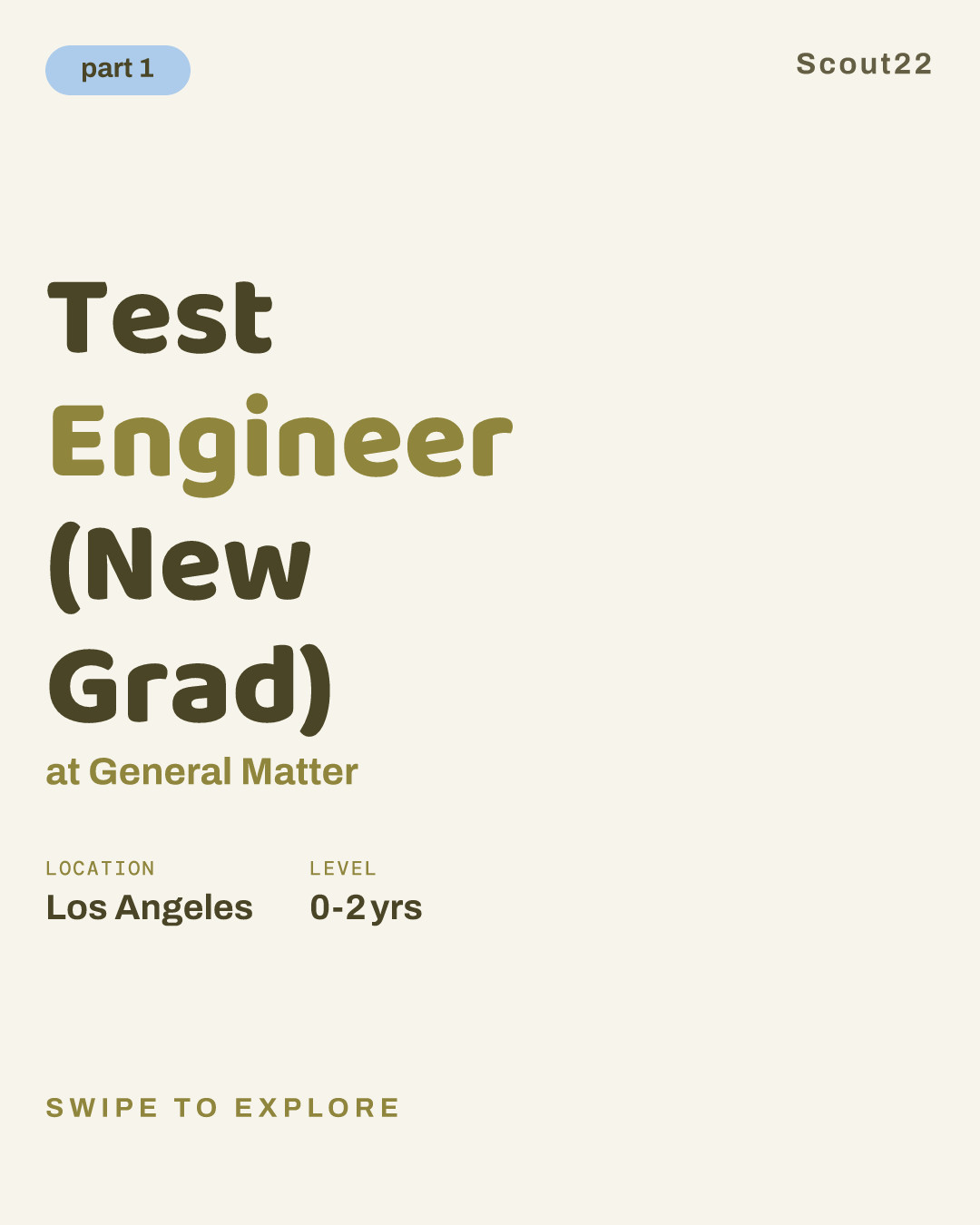 Test Engineer (New Grad) at General Matter