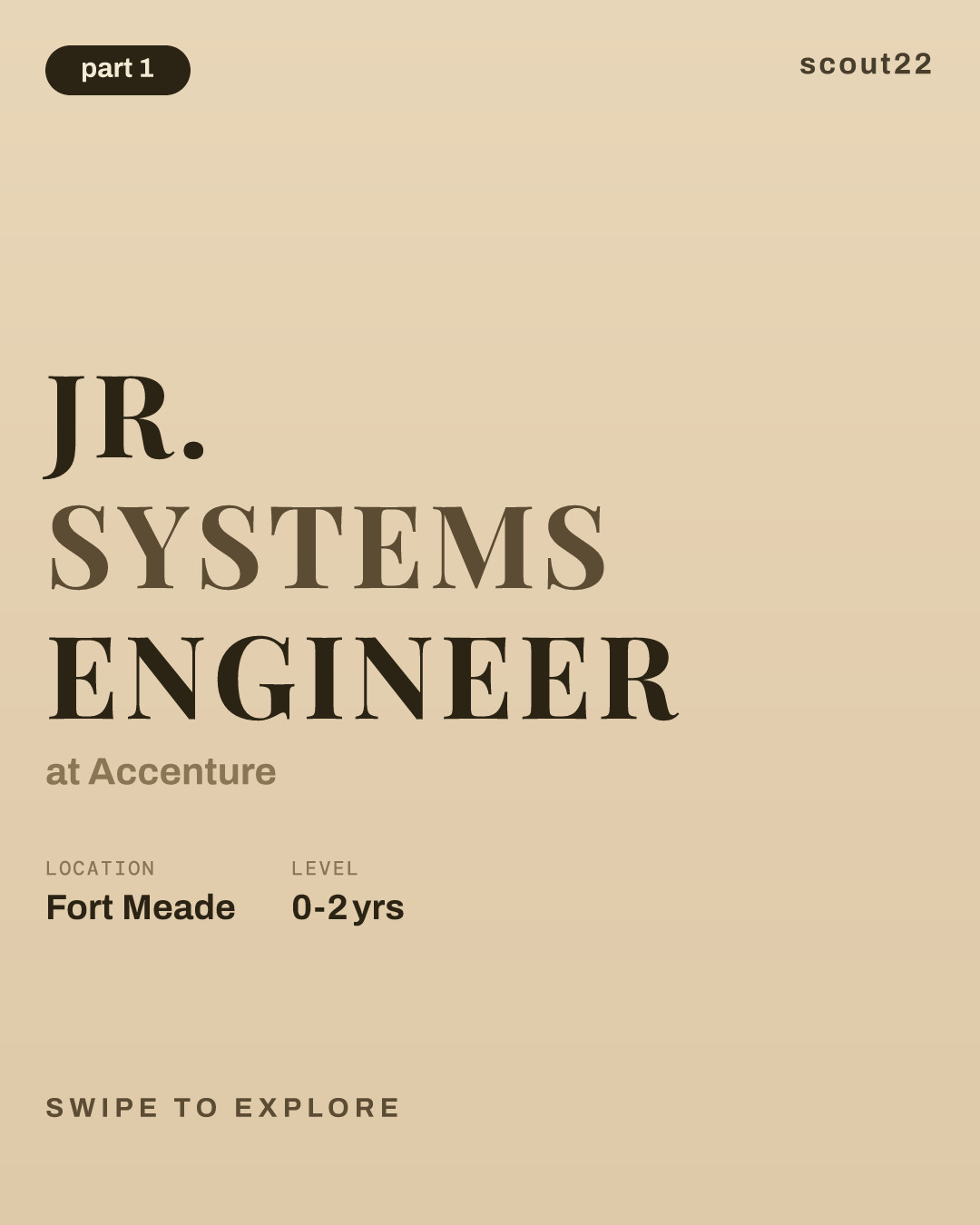 Jr. Systems Engineer at Accenture