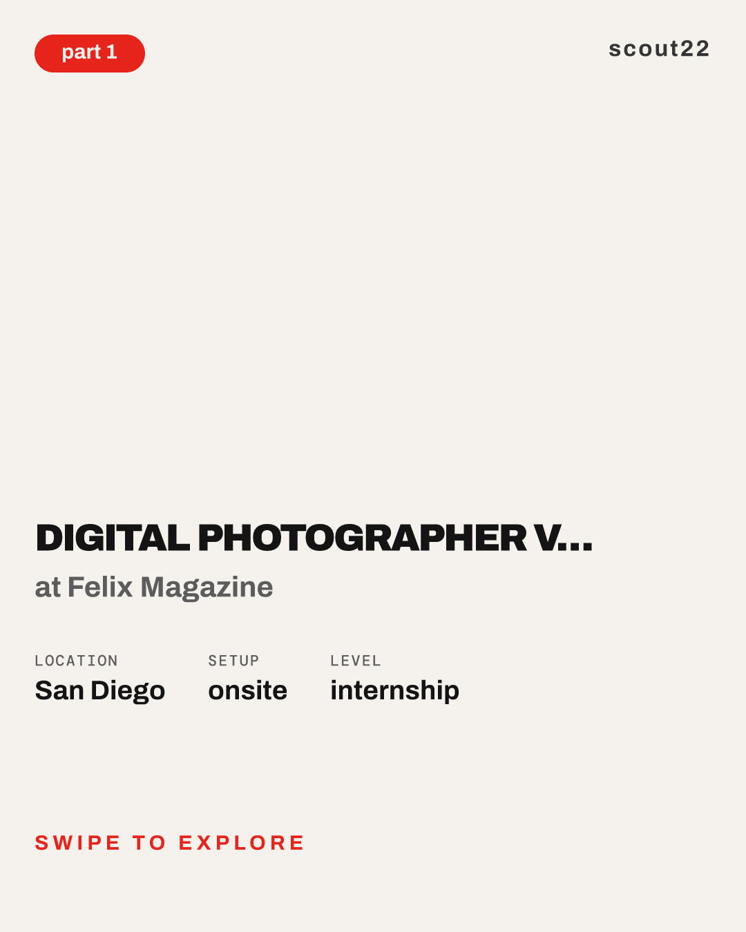 Digital Photographer Volunteer/Intern for 100 Women in S.T.E.M. Program at Felix Magazine