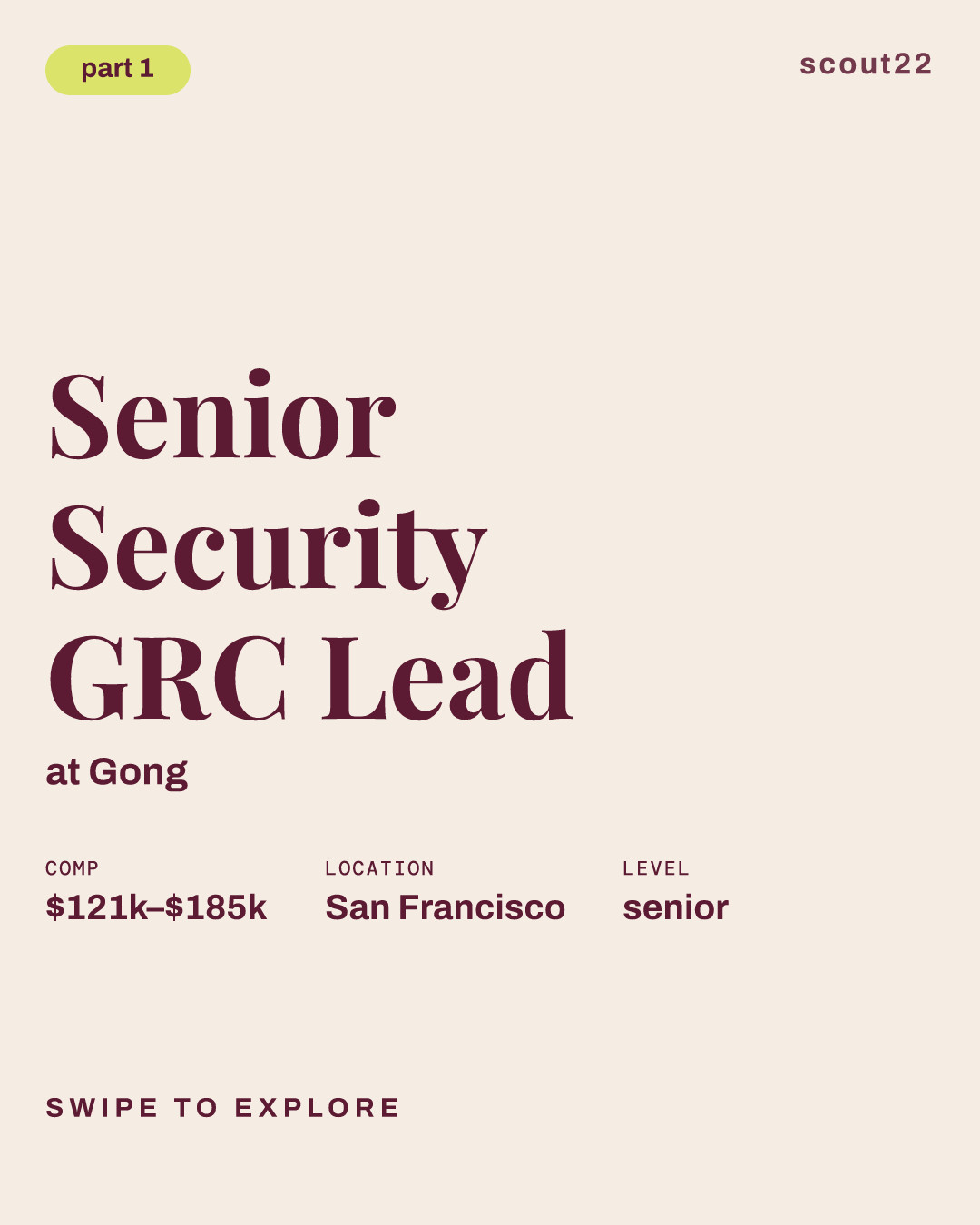 Senior Security GRC Lead at Gong