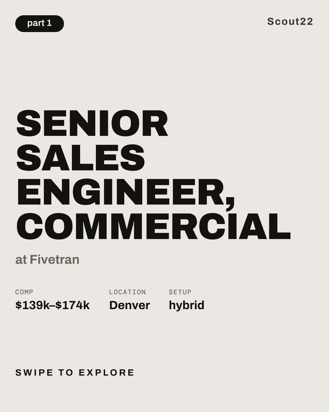 Senior Sales Engineer, Commercial at Fivetran