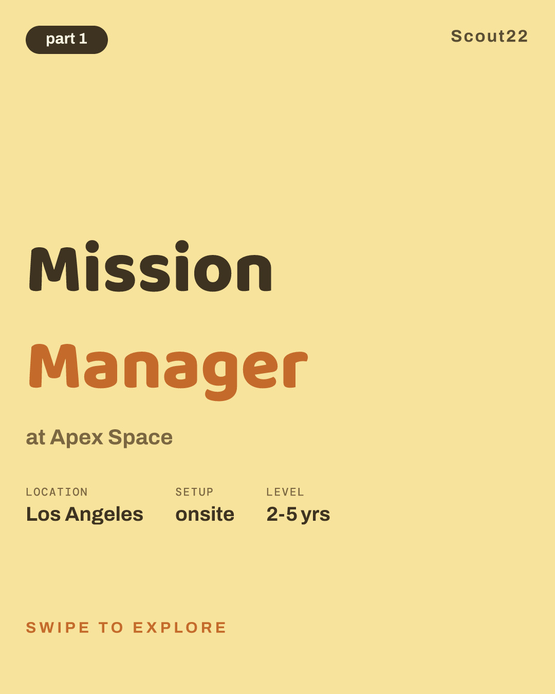 Mission Manager at Apex Space