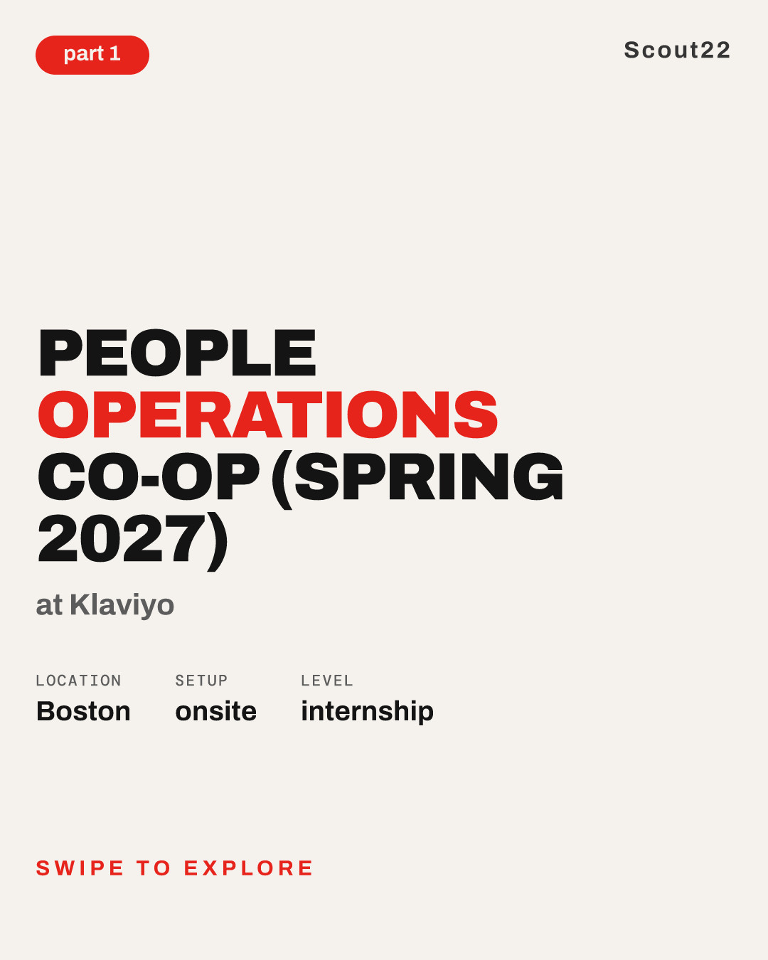 People Operations Co-op (Spring 2027) at Klaviyo