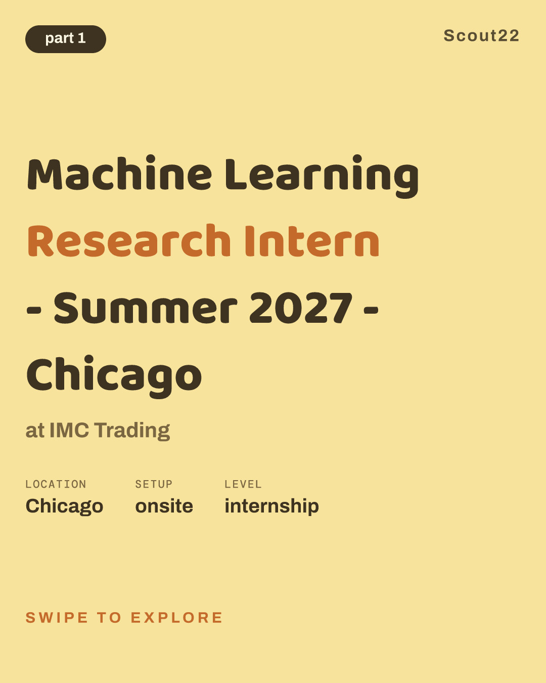 Machine Learning Research Intern - Summer 2027 - Chicago at IMC Trading
