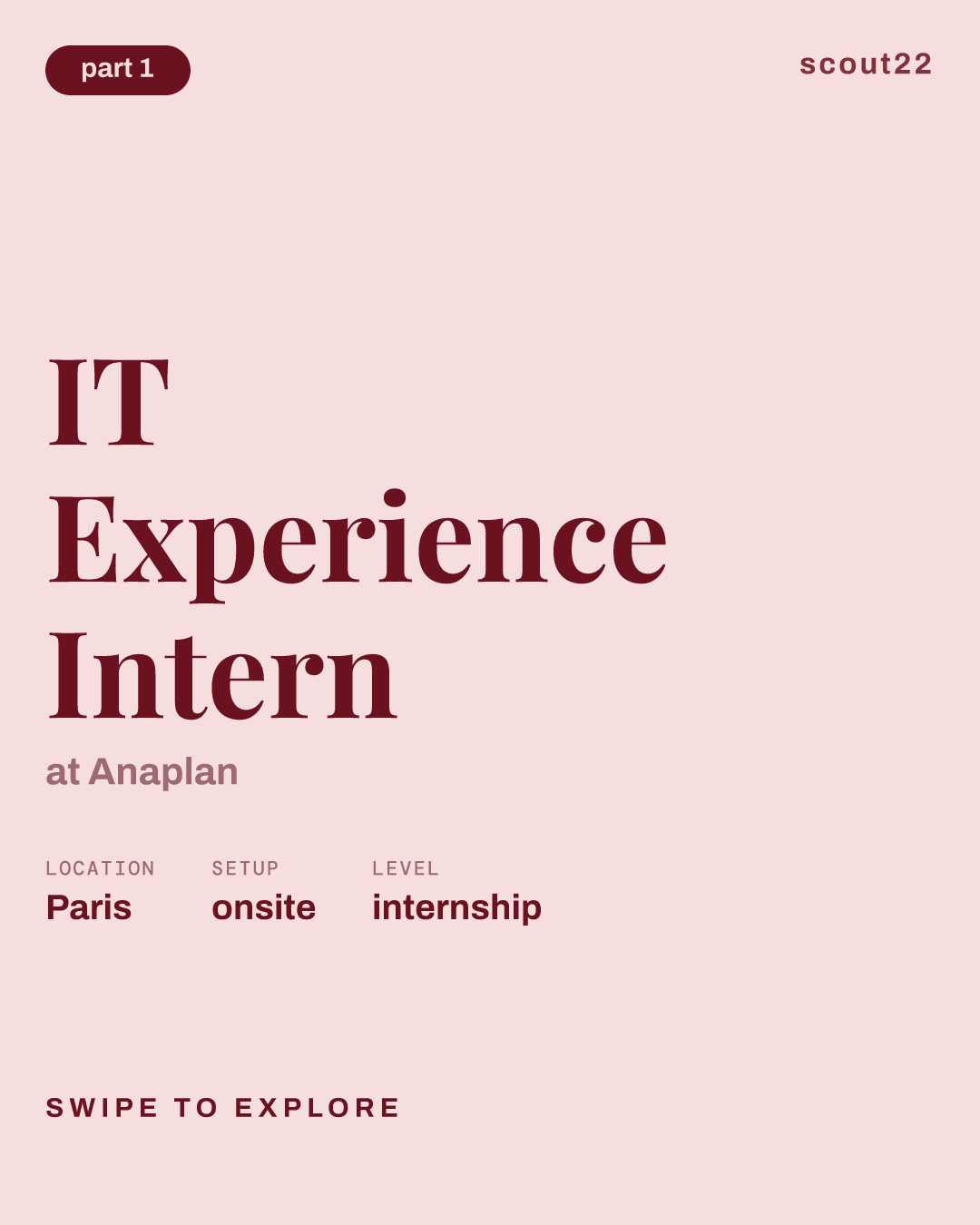 IT Experience Intern at Anaplan