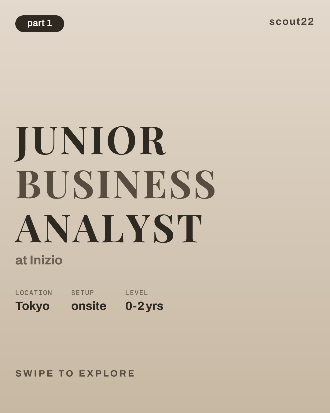 Junior Business Analyst at Inizio