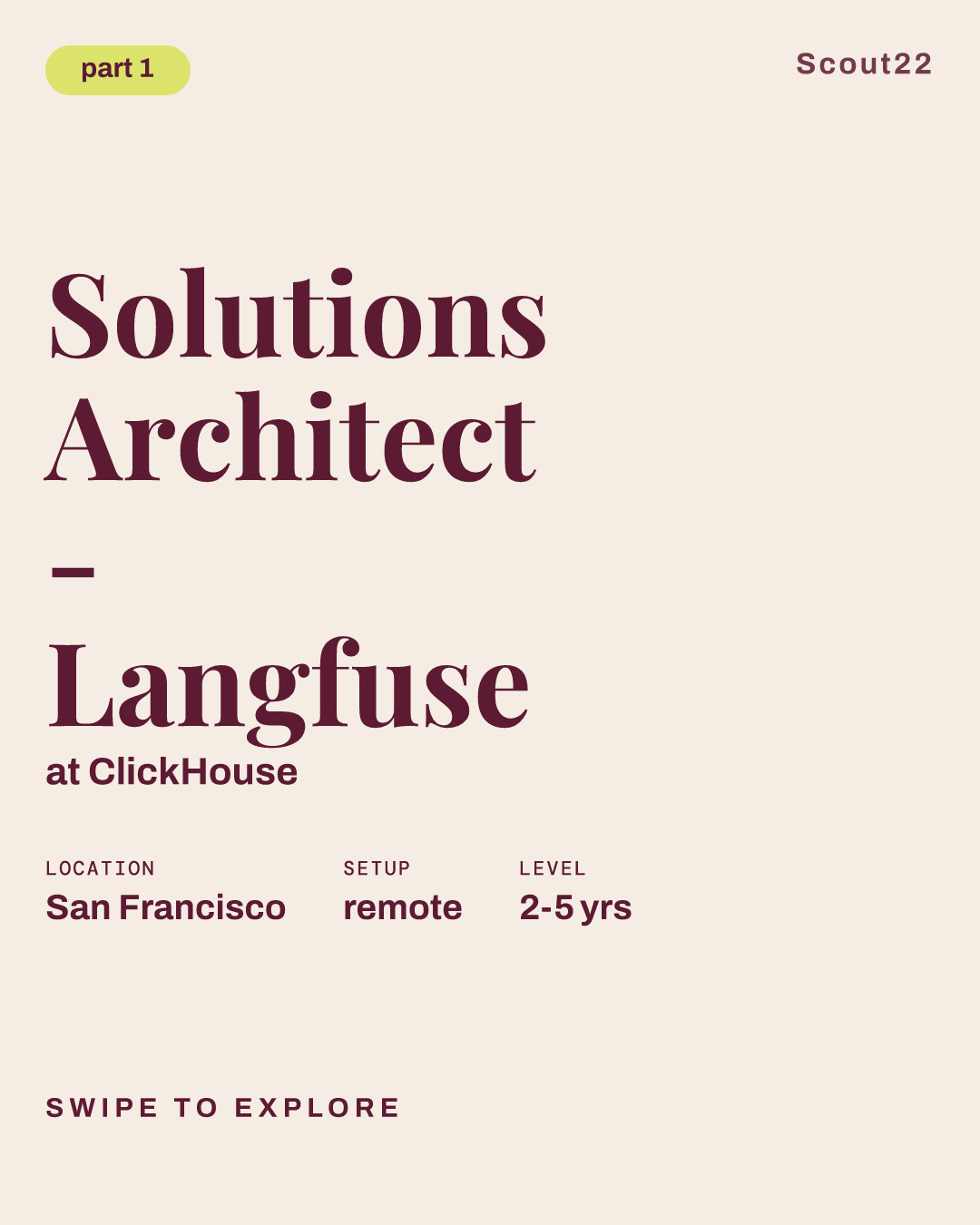 Solutions Architect - Langfuse at ClickHouse
