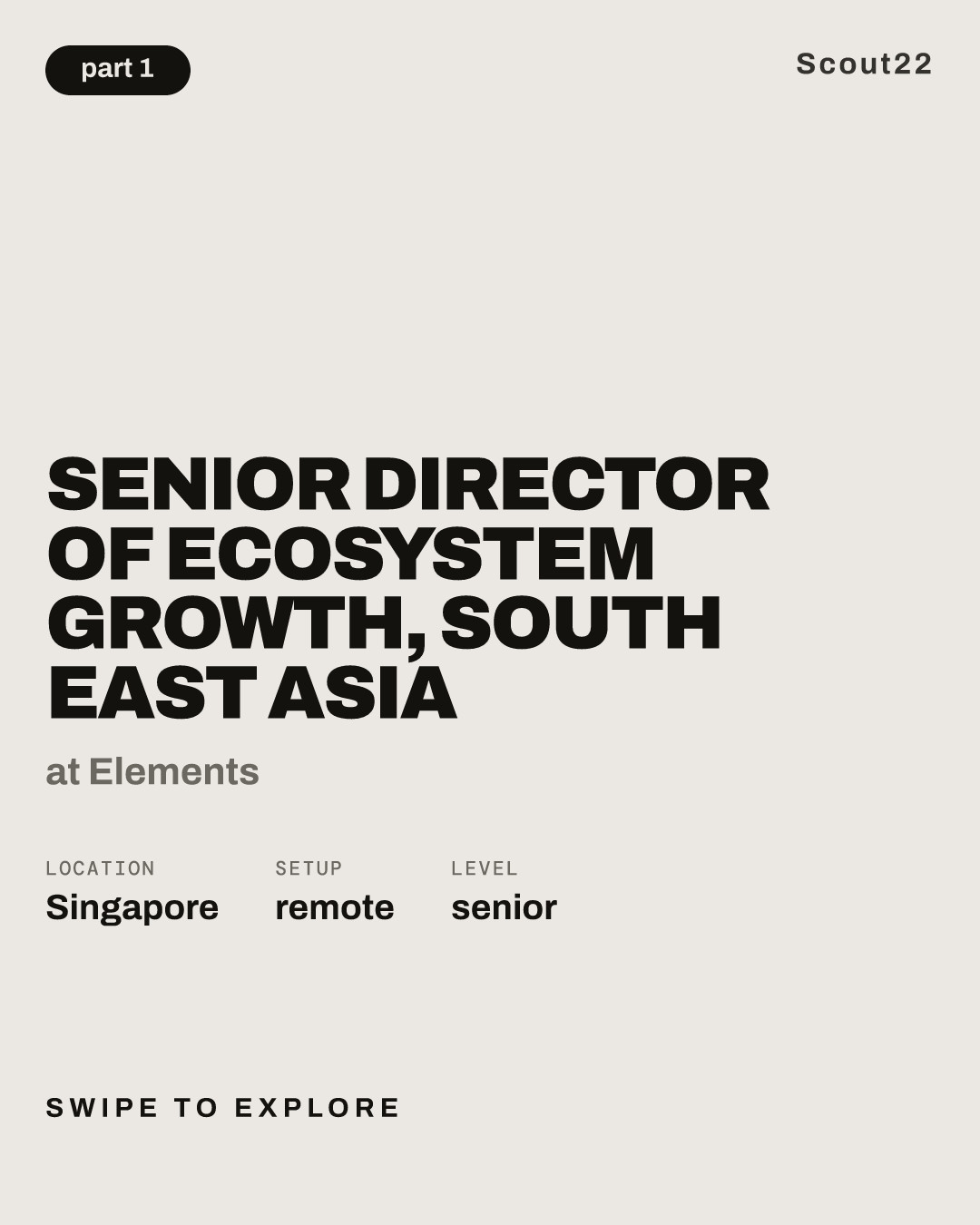 Senior Director of Ecosystem Growth, South East Asia at Elements