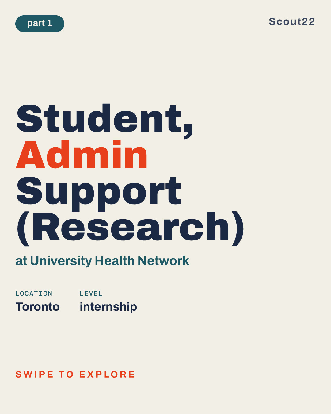Student, Admin Support (Research) at University Health Network
