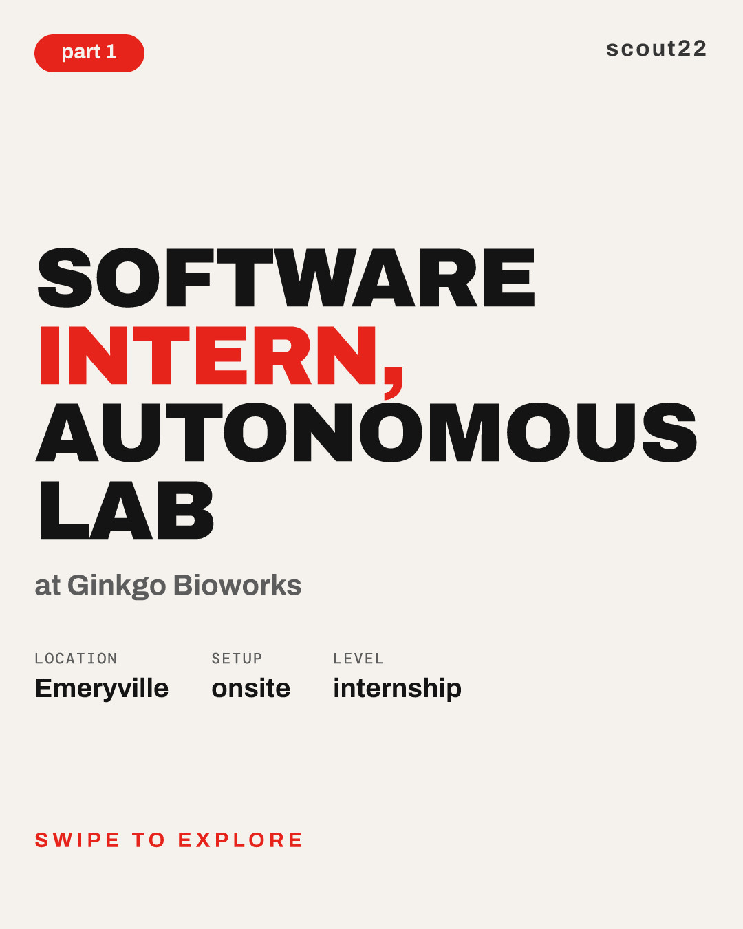 Software Intern, Autonomous Lab at Ginkgo Bioworks