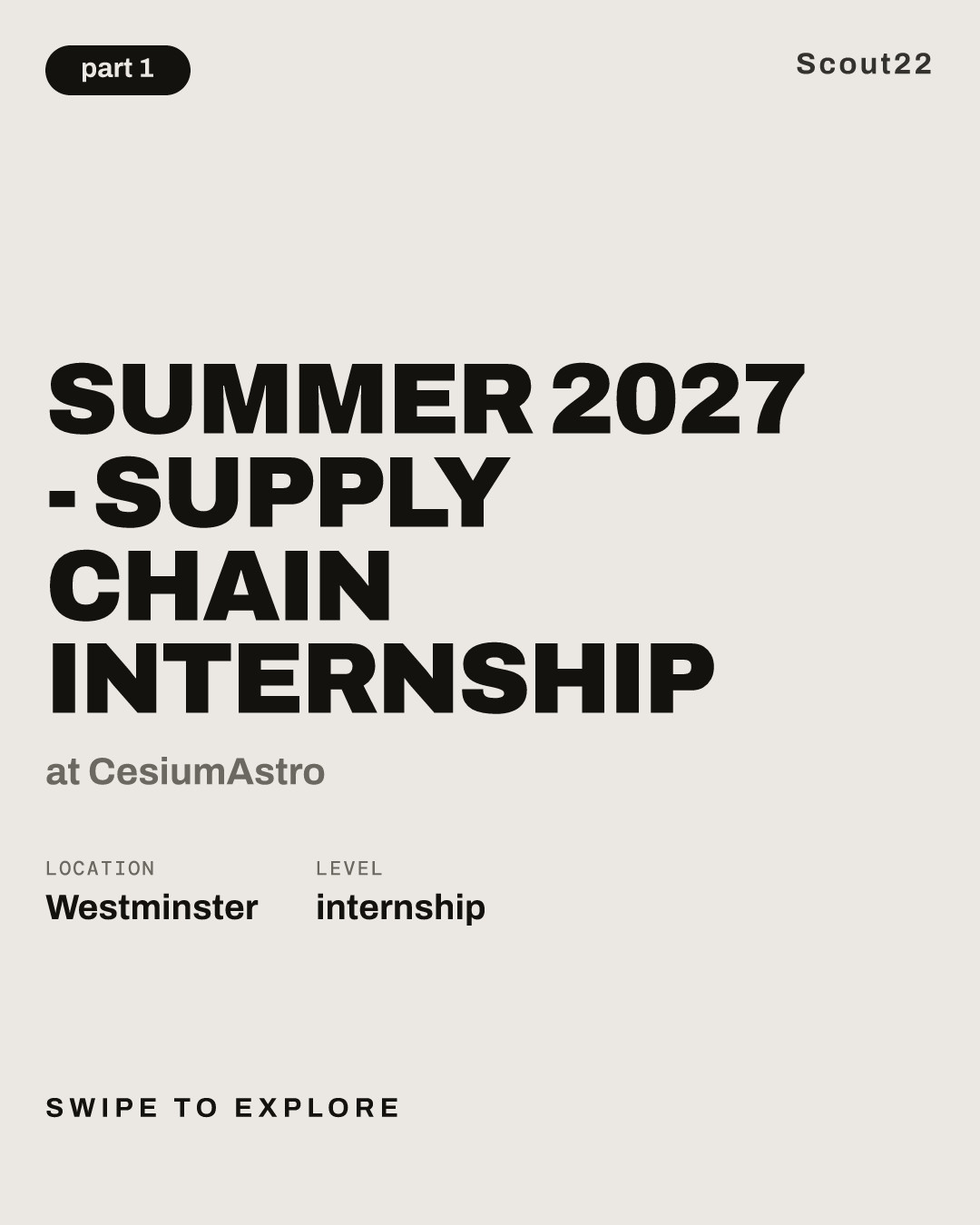 Summer 2027 - Supply Chain Internship at CesiumAstro