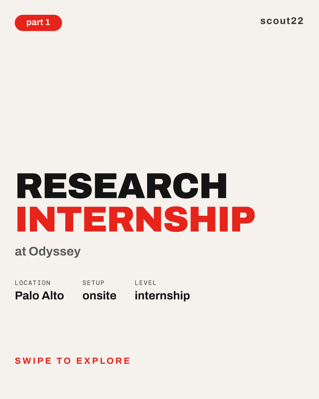 Research Internship at Odyssey