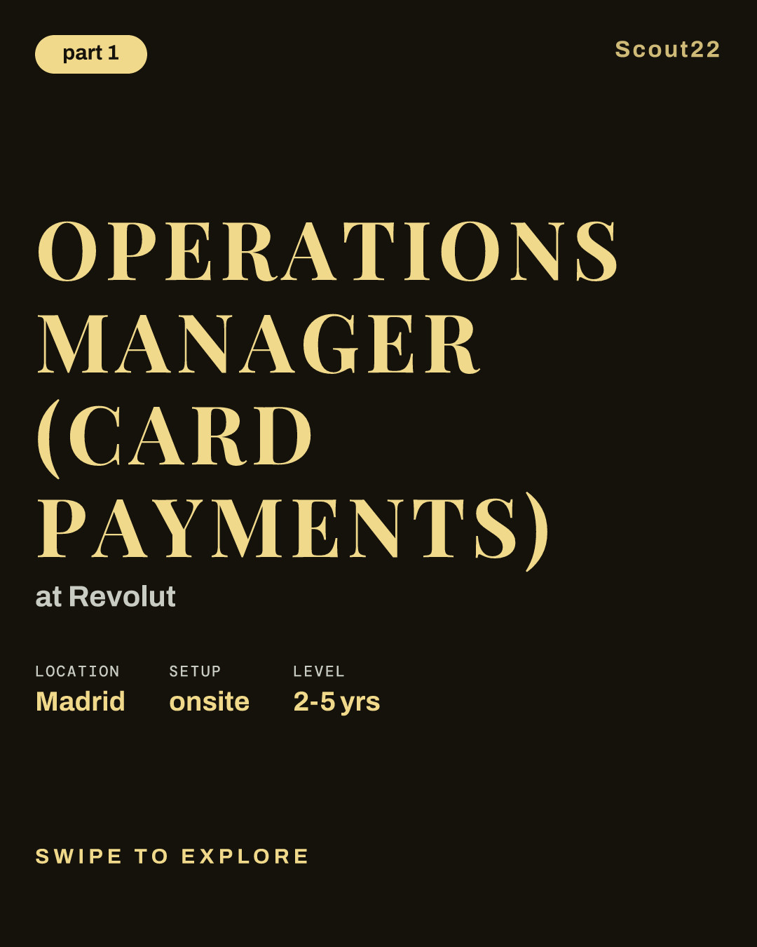 Operations Manager (Card Payments) at Revolut