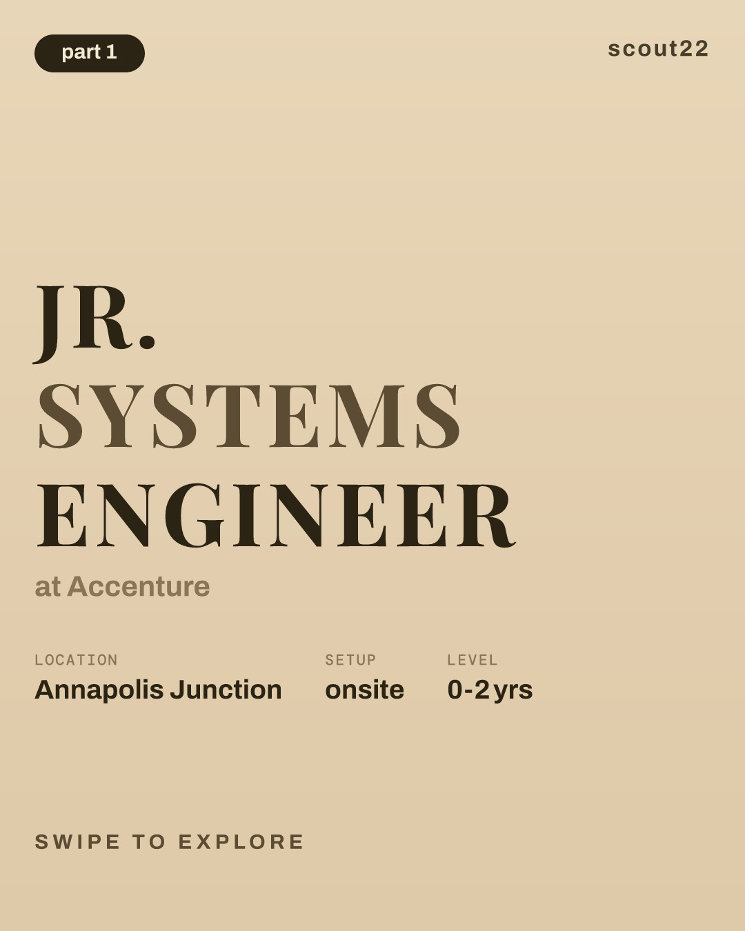 Jr. Systems Engineer at Accenture