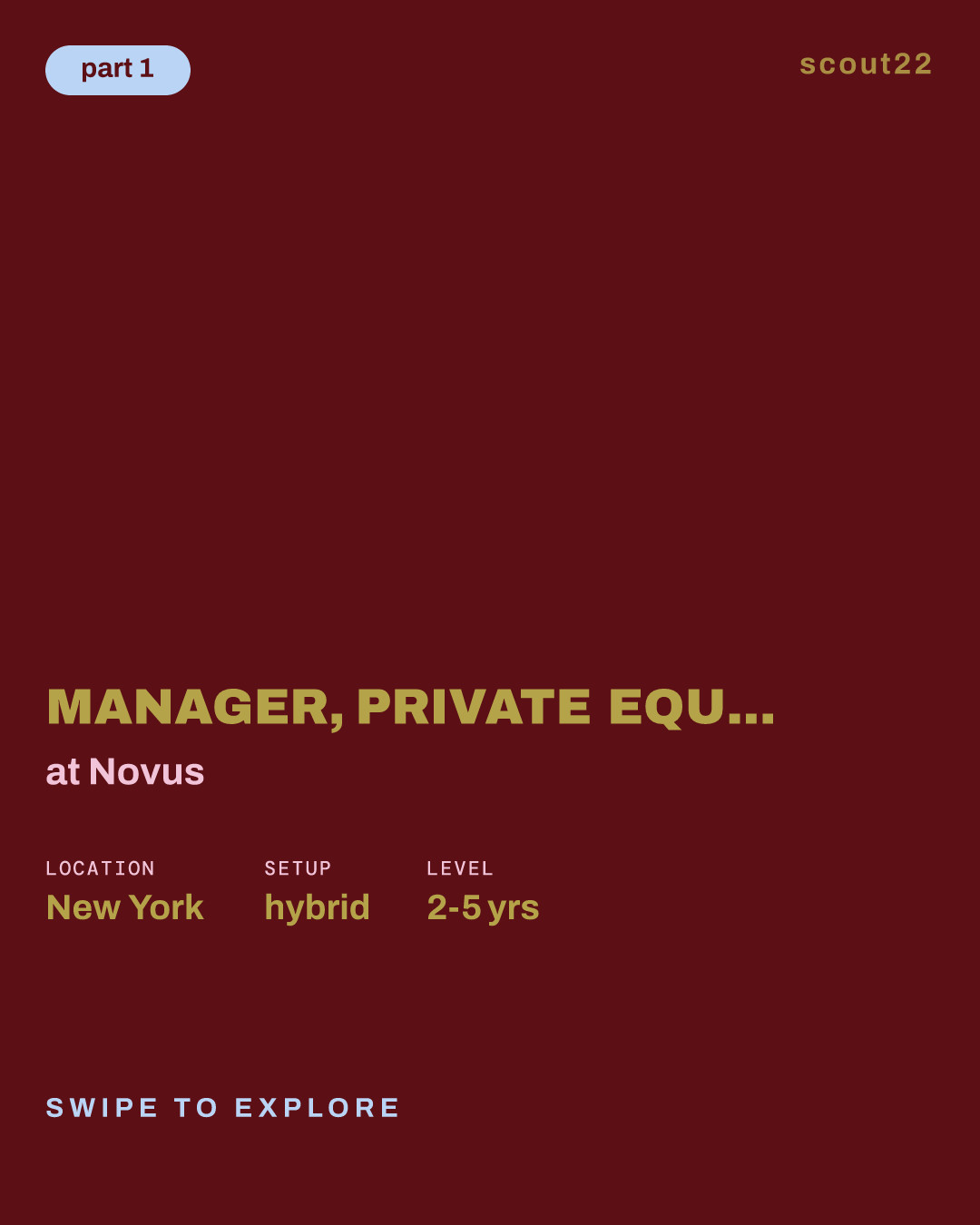 Manager, Private Equity Fund Accounting (HYBRID) at Novus