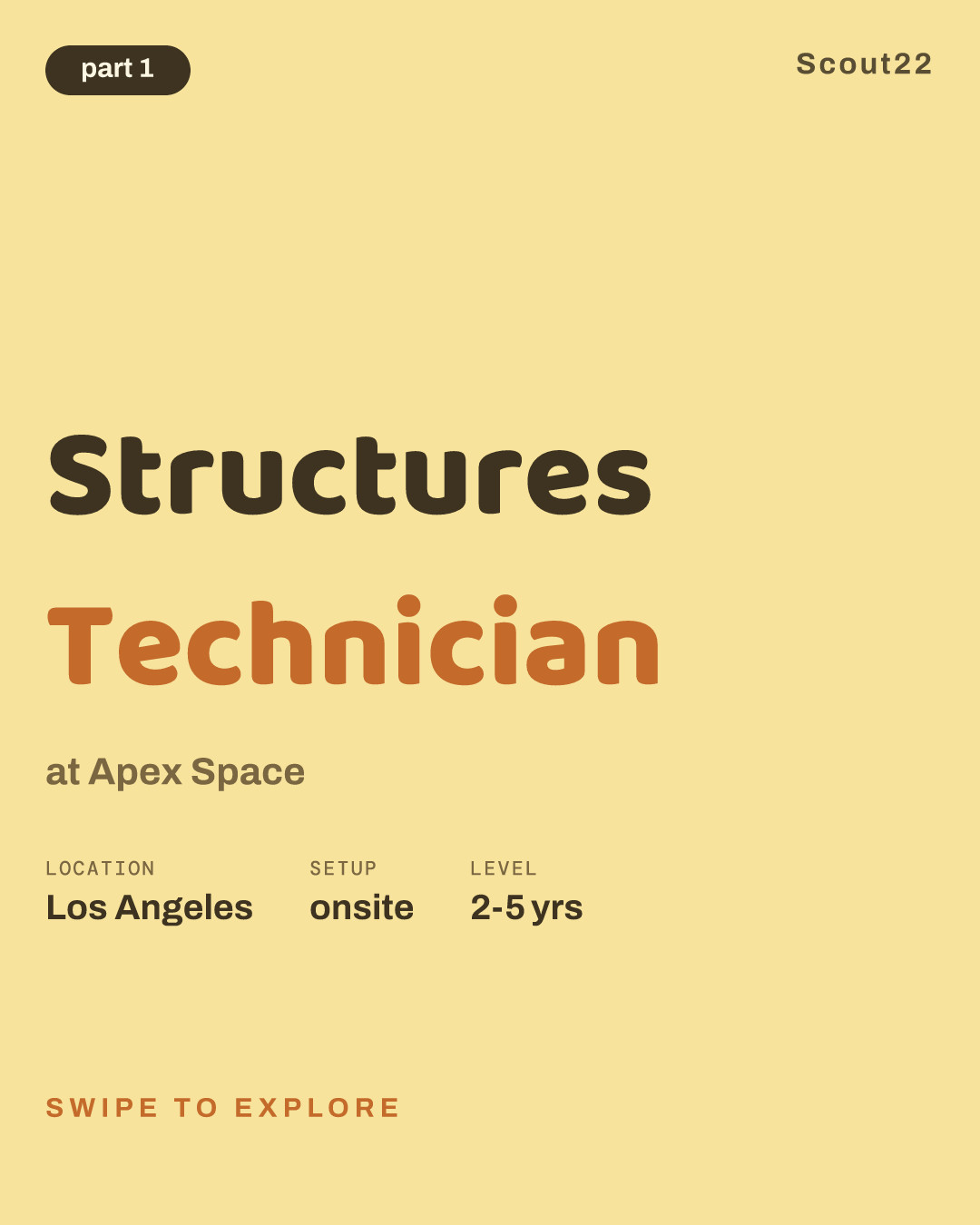 Structures Technician at Apex Space