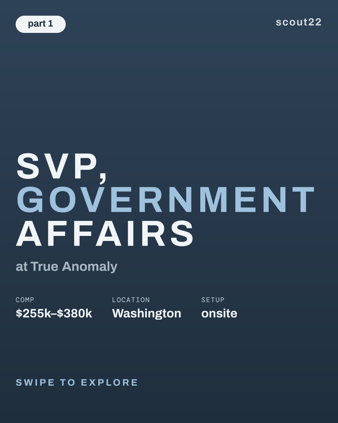 SVP, Government Affairs at True Anomaly