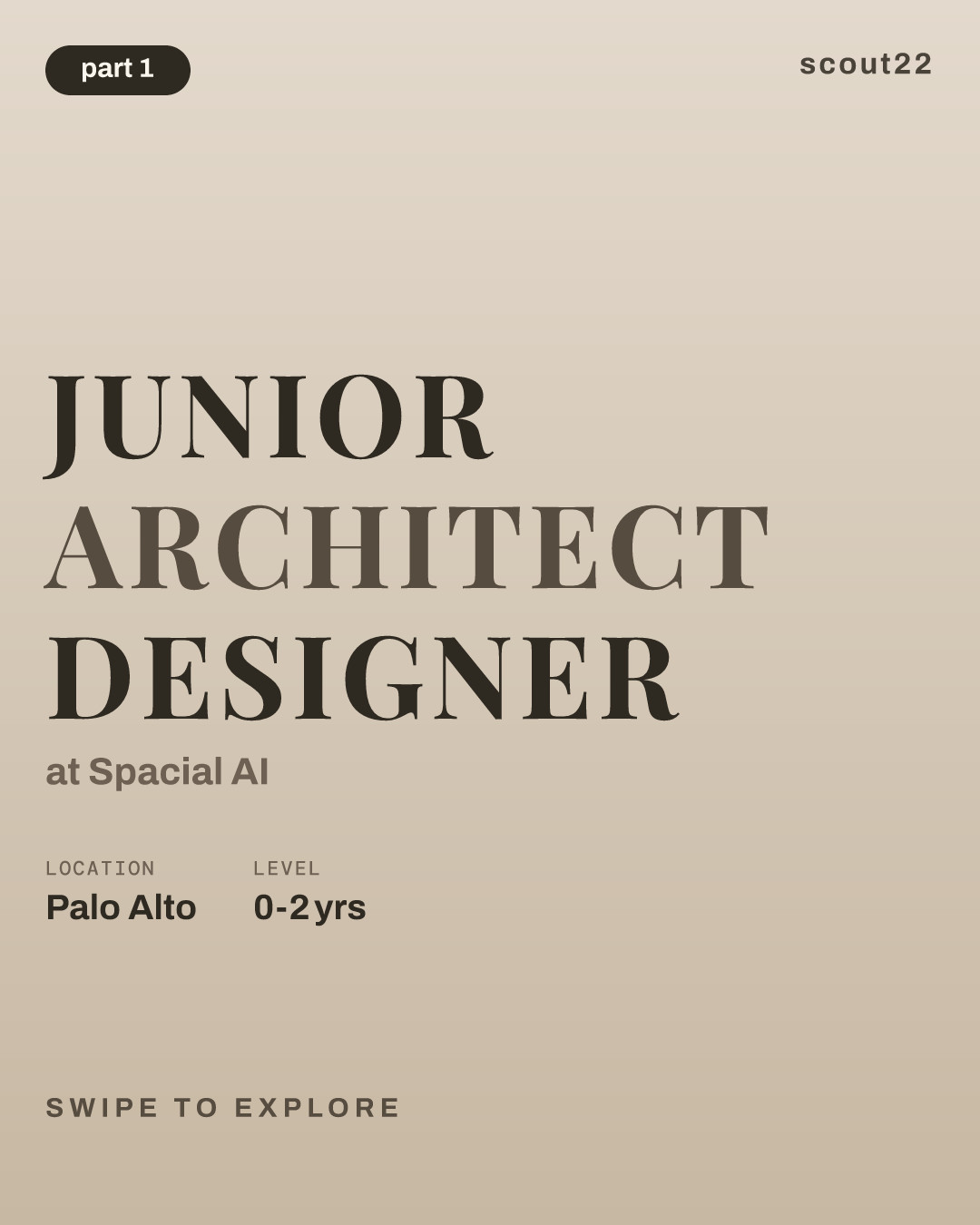 Junior Architect Designer at Spacial AI