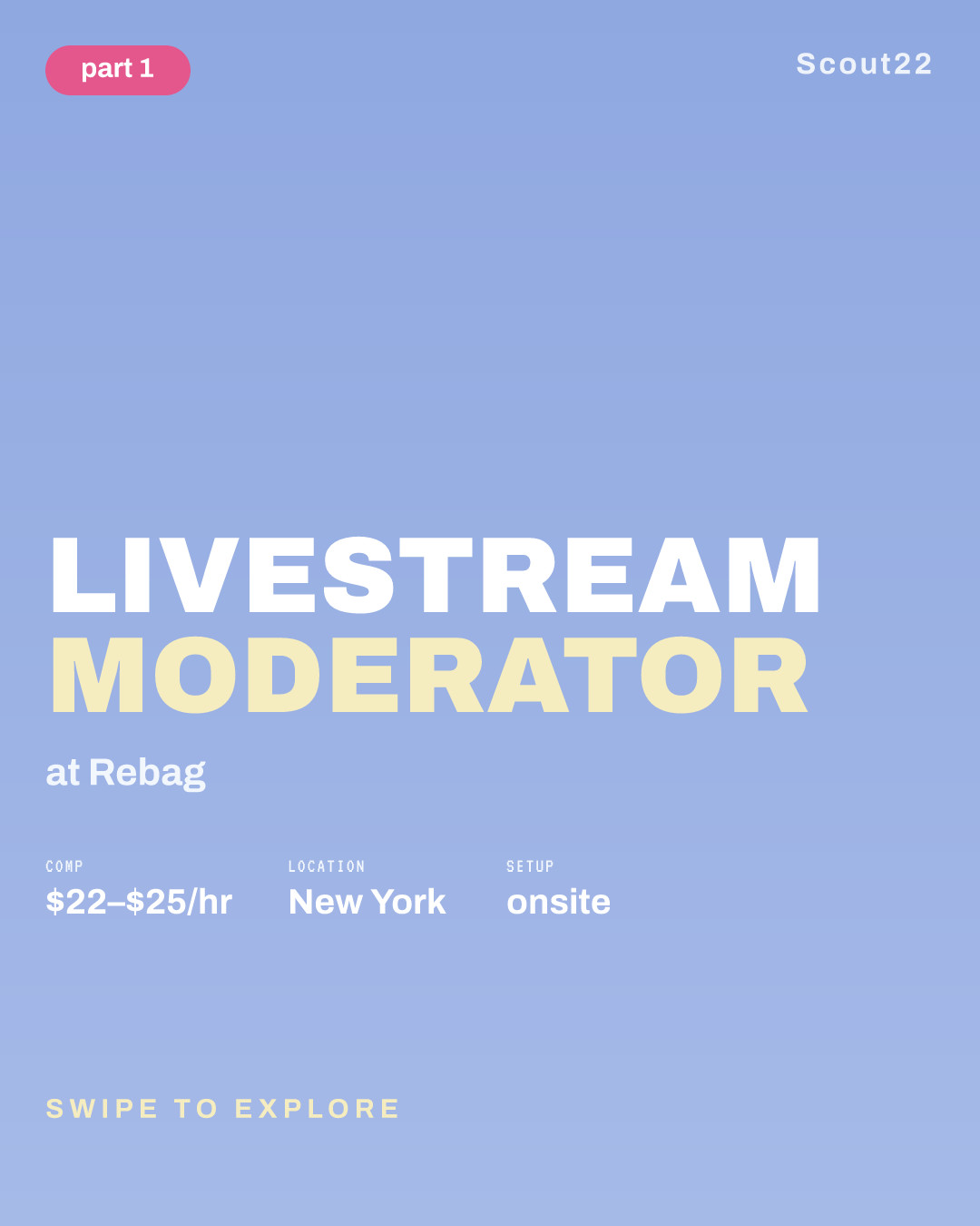 Livestream Moderator at Rebag