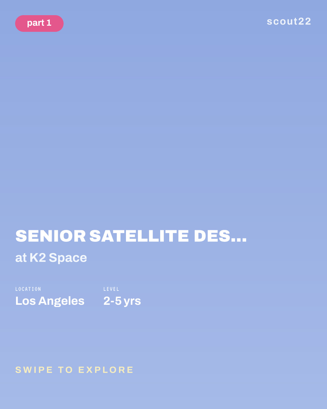 Senior Satellite Design Reliability Engineer at K2 Space