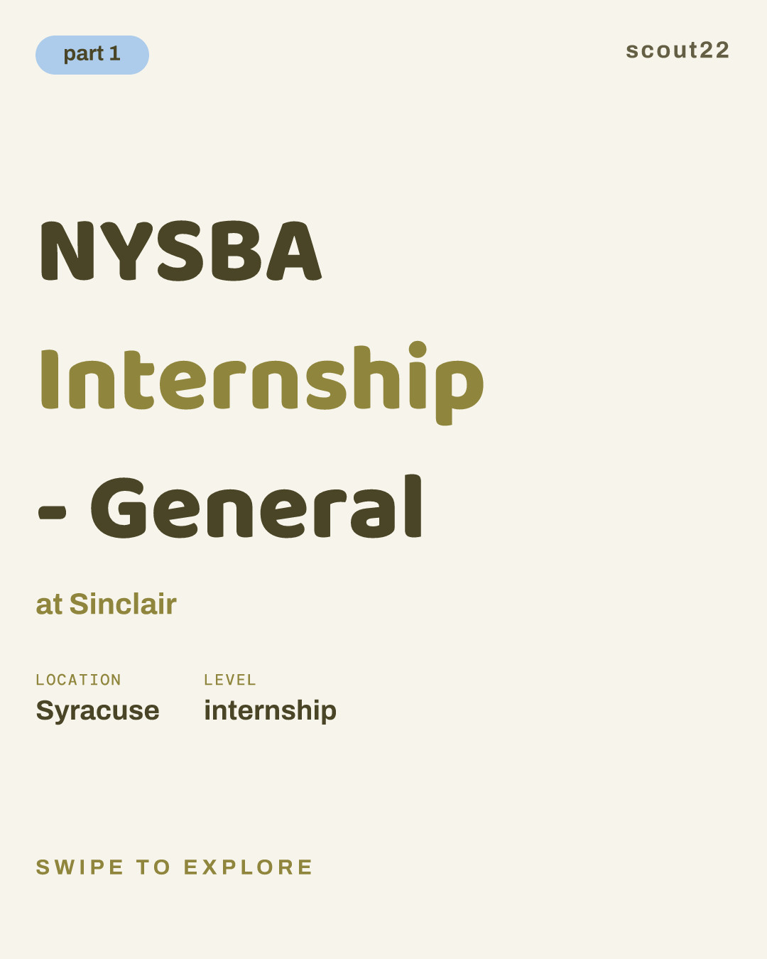 NYSBA Internship - General at Sinclair