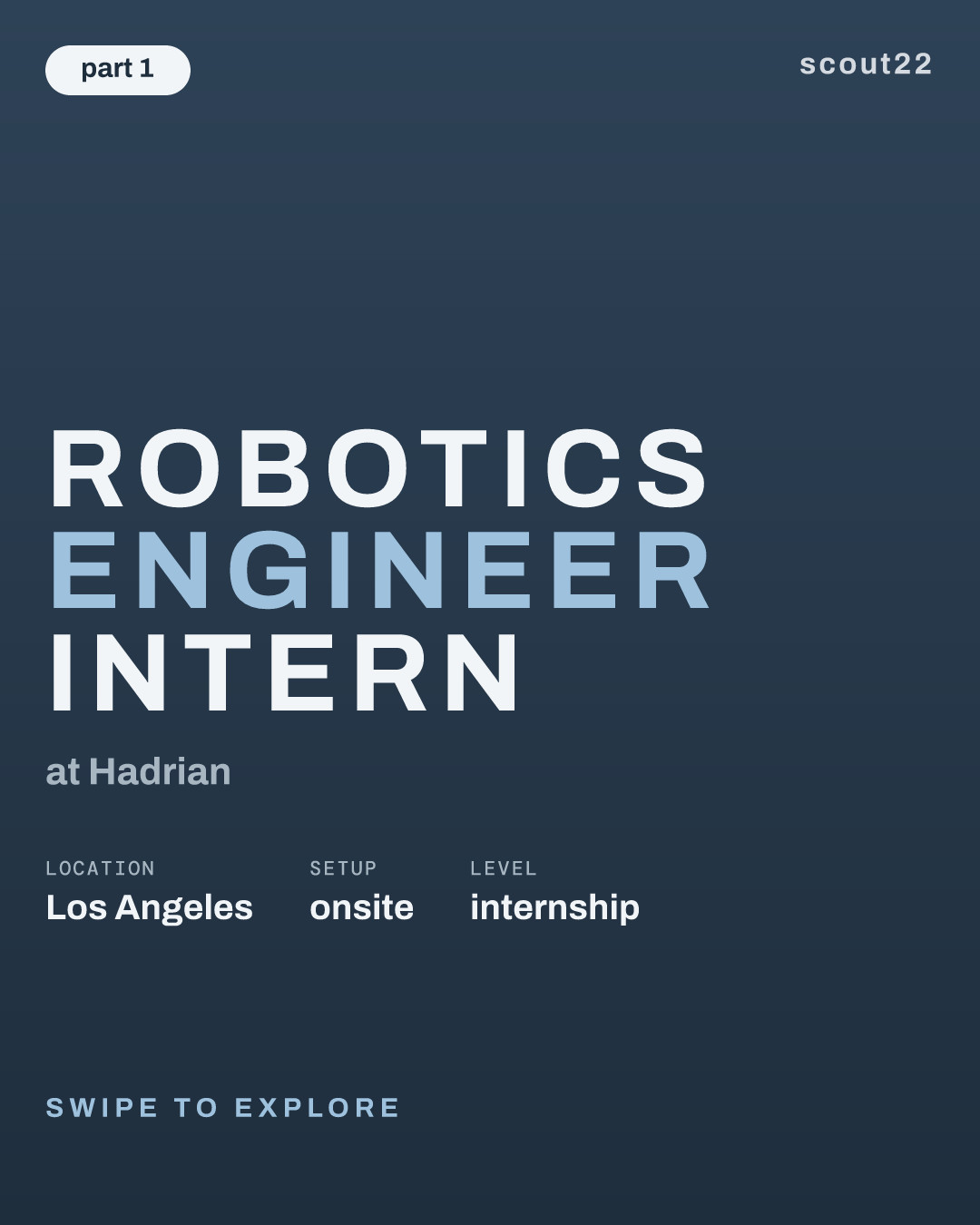 Robotics Engineer Intern at Hadrian