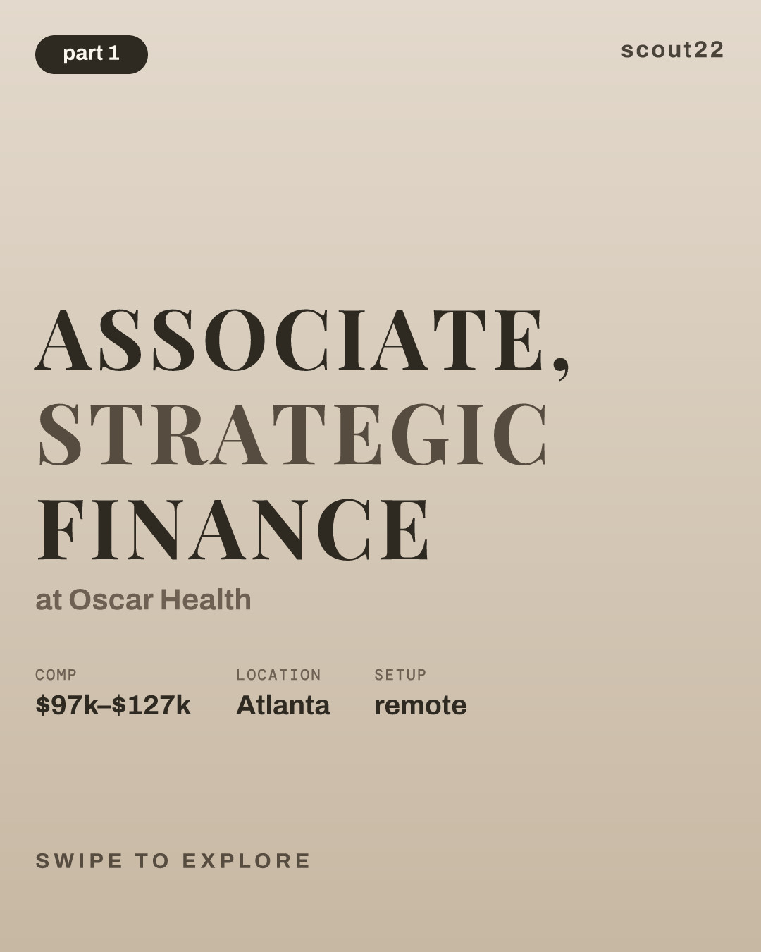 Associate, Strategic Finance at Oscar Health